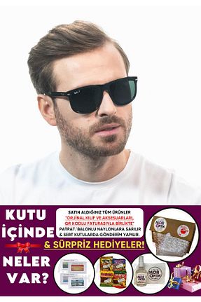 عینک آفتابی مشکی زنانه پلاریزه Ray-Ban - کد 782902457