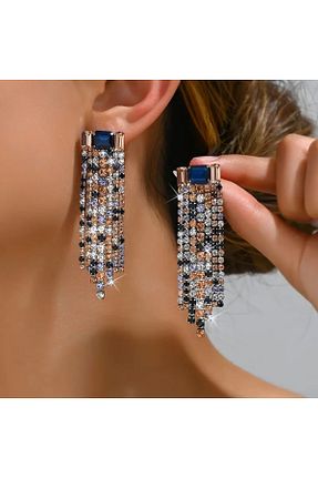 گوشواره جواهر رنگی سنگ طبیعی byozanyılmaz - کد 926751168