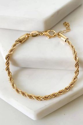 دستبند استیل (فولاد) زرد زنانه استیل (فولاد) Vitastyle - کد 926754045