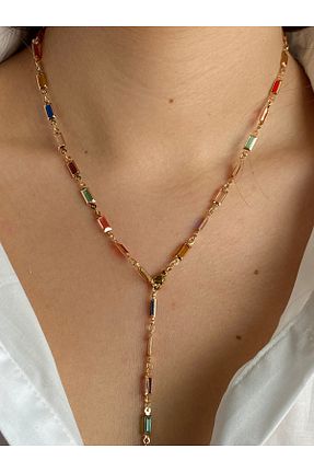 گردنبند استیل ( فولاد ) طلائی استیل (فولاد) LEMARİZ COLLECTİON - کد 920936362