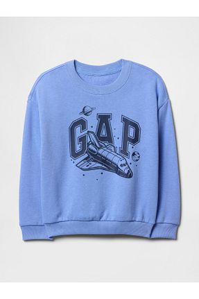 سوئیشرت آبی بچه گانه چاپی GAP - کد 926758212
