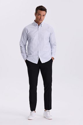 شلوار پارچه ای مشکی مردانه فاق نرمال Jakamen - کد 839319643