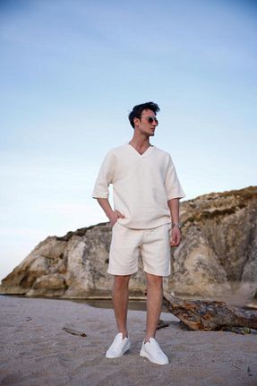 ست بالاتنه و پائین تنه رنگی مردانه بافتنی Pobudo - کد 926762984
