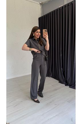 ست بالاتنه و پائین تنه بژ زنانه بافتنی elif teke - کد 926762750