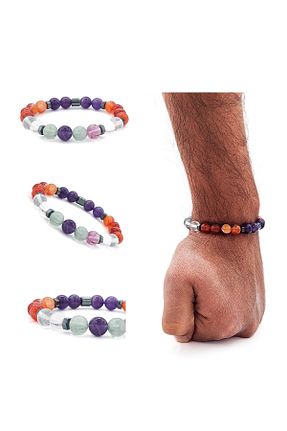 دستبند جواهر رنگی زنانه سنگ طبیعی ŞUFAYS - کد 921152807