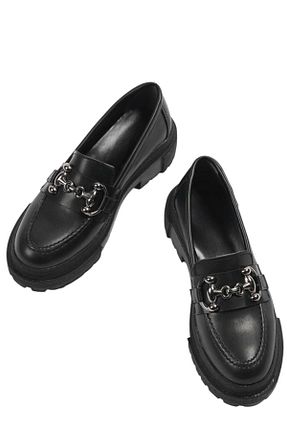 کفش لوفر مشکی زنانه چرم مصنوعی diya shoes - کد 736120055