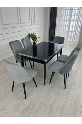 میز آشپزخانه مشکی Suntalam MEDA CONCEPT - کد 897337218