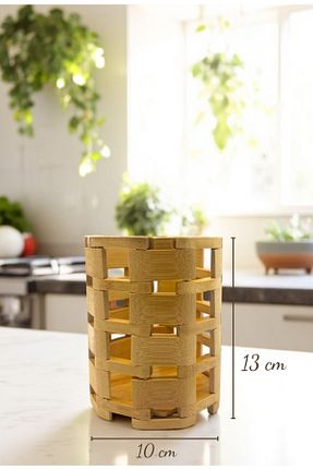 جای قاشق قهوه ای بامبو CİHO - کد 926791154