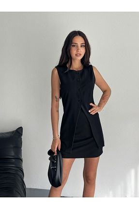 ست بالاتنه و پائین تنه مشکی زنانه بافتنی diaves - کد 926819429