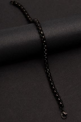 دستبند استیل (فولاد) مشکی مردانه استیل ضد زنگ vogutima - کد 926817401