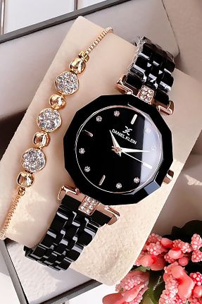ساعت مچی مشکی زنانه 34 میلی متر Daniel Klein - کد 835919290