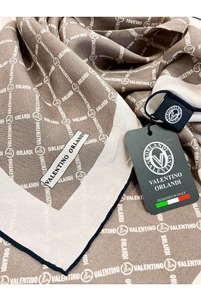 روسری رنگی پنبه ای Valentino Orlandi - کد 926849985