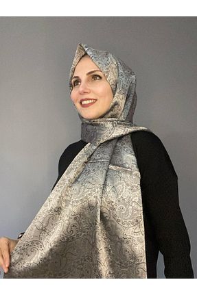 شال متالیک زنانه ابریشم The Message - کد 926850130