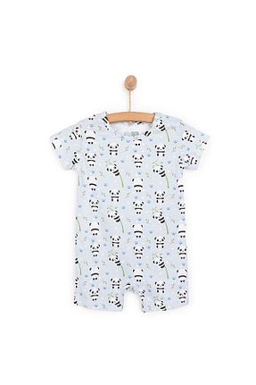 سرهمی آبی بچه گانه آستین کوتاه ebebek Hello Baby - کد 926869303