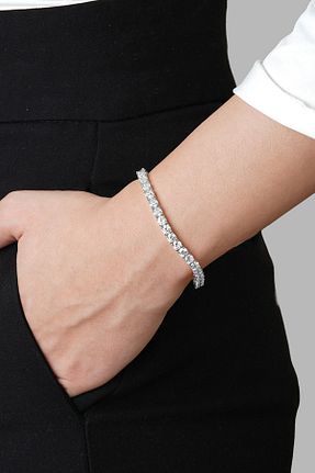 دستبند نقره سفید زنانه 925 عیار So Chic - کد 704815799