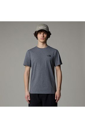 تیشرت طوسی مردانه یقه دوچرخه The North Face - کد 814703097