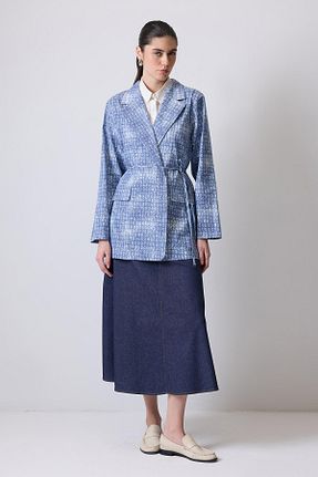 کت حجاب آبی زنانه نیمه فیت Touche Prive - کد 926872806