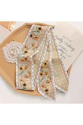 دستمال گردن زرد زنانه مخلوط پلی استر LWP Shop - کد 926891952
