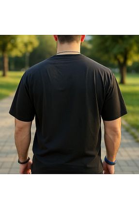 تیشرت مشکی مردانه اورسایز Losiante - کد 926890921
