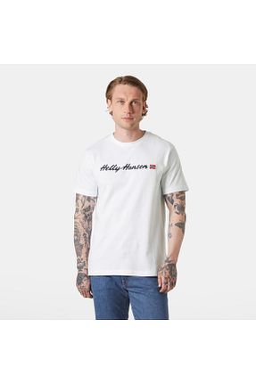 تیشرت سفید مردانه رگولار Helly Hansen - کد 926893380