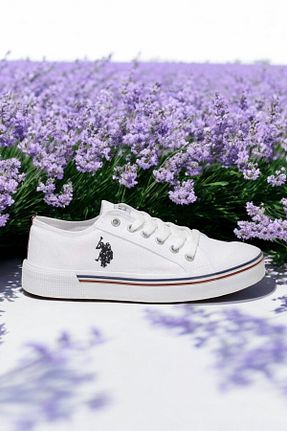 کفش اسنیکر سفید مردانه بند دار U.S. Polo Assn. - کد 926895835