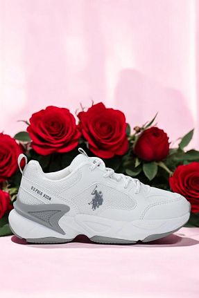کفش اسنیکر سفید زنانه بند دار U.S. Polo Assn. - کد 926897939