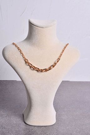 گردنبند استیل ( فولاد ) طلائی زنانه استیل (فولاد) shiva accessorie - کد 765409847