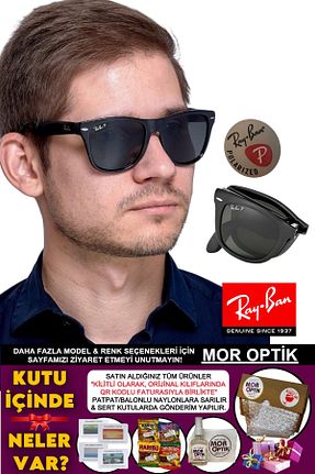عینک آفتابی مشکی زنانه 50 Ray-Ban - کد 926900175