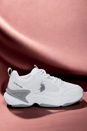 کفش اسنیکر سفید زنانه بند دار U.S. Polo Assn. - کد 926901648
