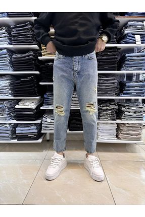شلوار جین آبی مردانه پاچه کوتاه Casualmen32 - کد 926915472