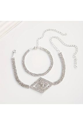 خلخال جواهر طوسی زنانه TAKİŞKO - کد 926922358