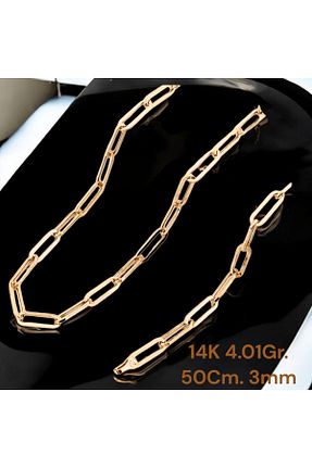 گردنبند طلا طلائی زنانه 14 عیار ÜRGÜP TAKI - کد 926917695