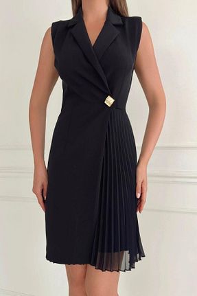 لباس مجلسی و فارغ التحصیلی مشکی زنانه کرپ ZISHAN - کد 893483932