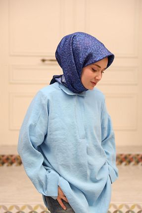 روسری آبی İpek Tivil Silk Home - کد 926180578