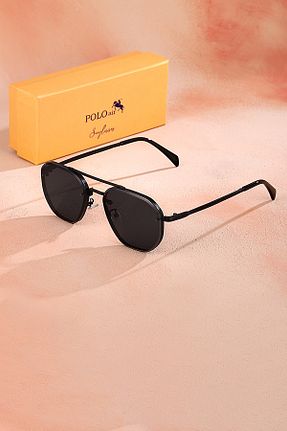 عینک آفتابی مشکی مردانه 55 polo air - کد 926928200