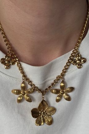 گردنبند استیل ( فولاد ) زرد زنانه استیل (فولاد) Beca Atelier - کد 926923122