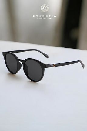 عینک آفتابی مشکی زنانه UV400 Eyesofia - کد 788421911