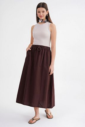دامن قهوه ای زنانه Mixray - کد 926927715