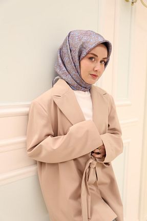 روسری آبی İpek Tivil Silk Home - کد 926180207