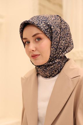 روسری سرمه ای İpek Tivil Silk Home - کد 926180414