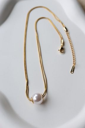 گردنبند مروارید زرد FİRST JEWELRY - کد 926089419