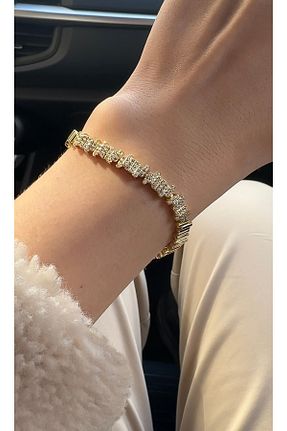 دستبند استیل (فولاد) طلائی زنانه روکش طلا XUPING JEWELRY - کد 922470178