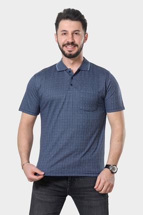 تیشرت آبی مردانه رگولار HEDEFNUR TEKSTİL - کد 926935021