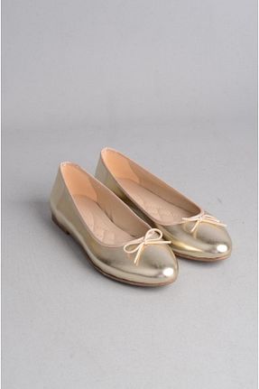 بابت طلائی زنانه چرم لاکی SEÇ KUNDURA - کد 867776793