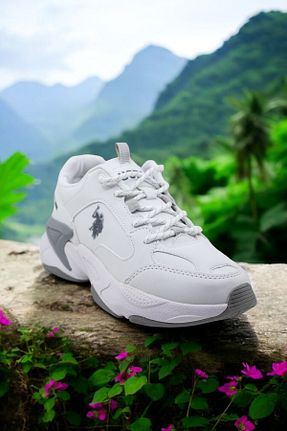 کفش اسنیکر سفید زنانه بند دار U.S. Polo Assn. - کد 926927941