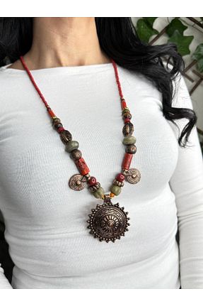 گردنبند جواهر رنگی زنانه سنگ TAKİBUTİGİNİZ - کد 926938967