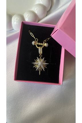 گردنبند استیل ( فولاد ) زرد استیل (فولاد) Bizz aksesuar - کد 926938729