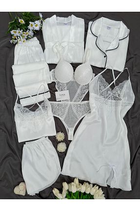 ربدوشام نباتی زنانه ساتن Lena Homewears - کد 853546111