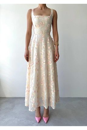لباس بژ زنانه بافتنی Julidress - کد 926939787