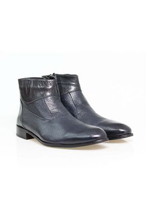 بوت / نیم بوت سرمه ای مردانه پاشنه تخت Butik - کد 926949449